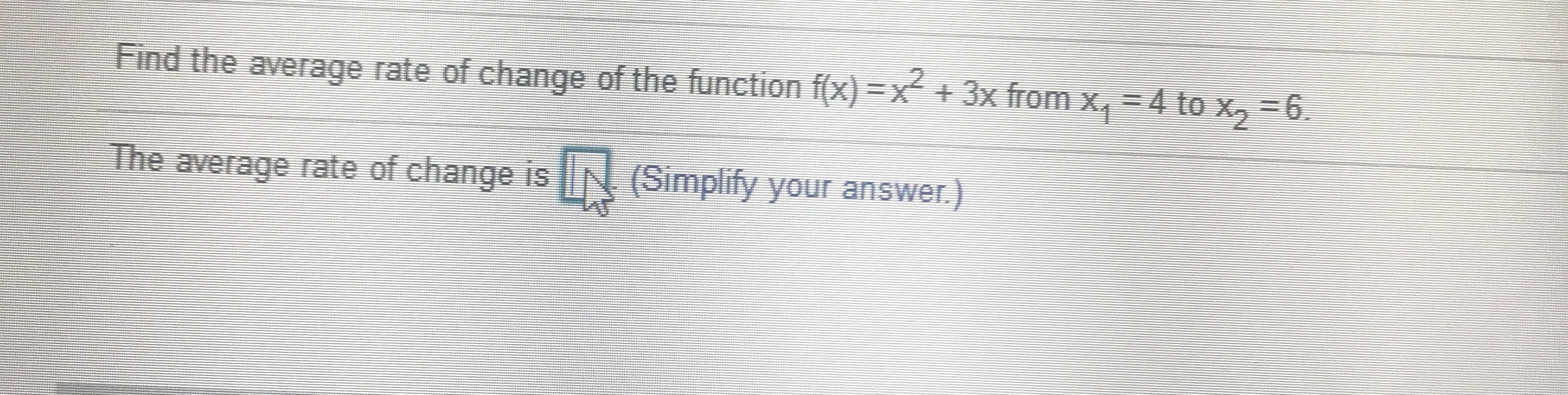 Please explain the steps Find the average rate of