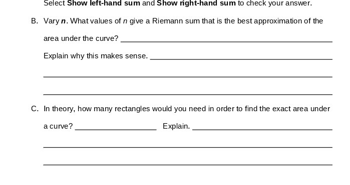 Select Show left-hand sum and Show right-hand sum