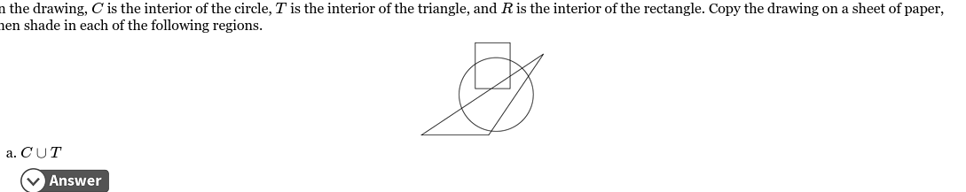 I] the drawing, 0 is the interior of the circle,