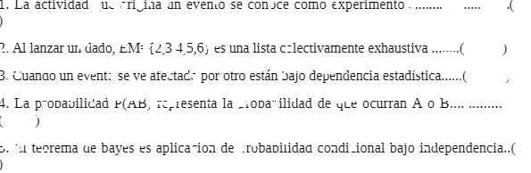 1. La actividad us ni ma un evento se conce Como