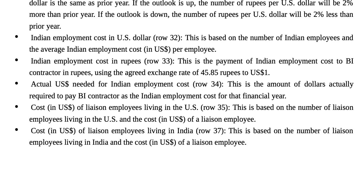 dollar is the same as prior year. If the outlook