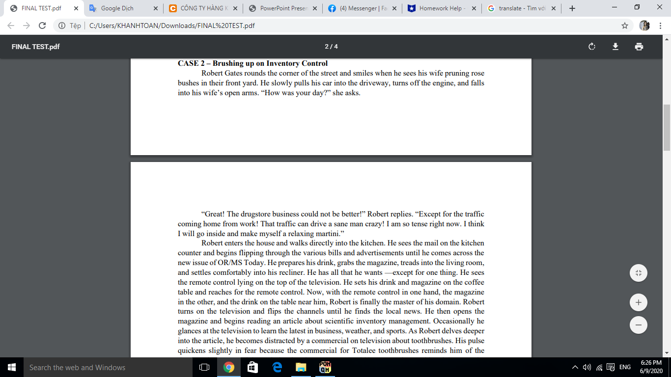 Inventory Problem - Enterprise Resources Planning