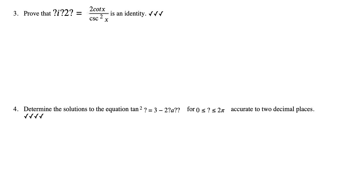 3. Prove that 91,92? = 2cotx csc 2 is an