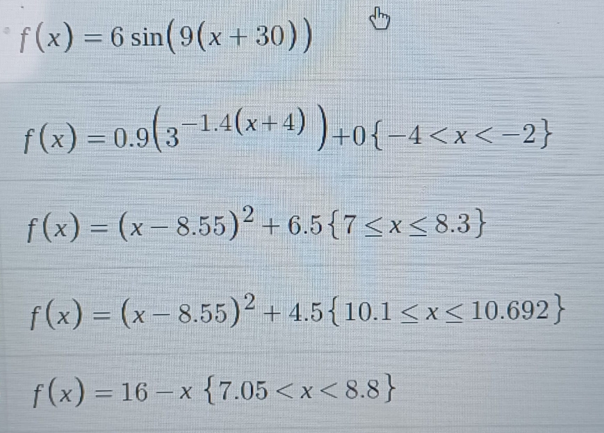 these are different functions can you help me