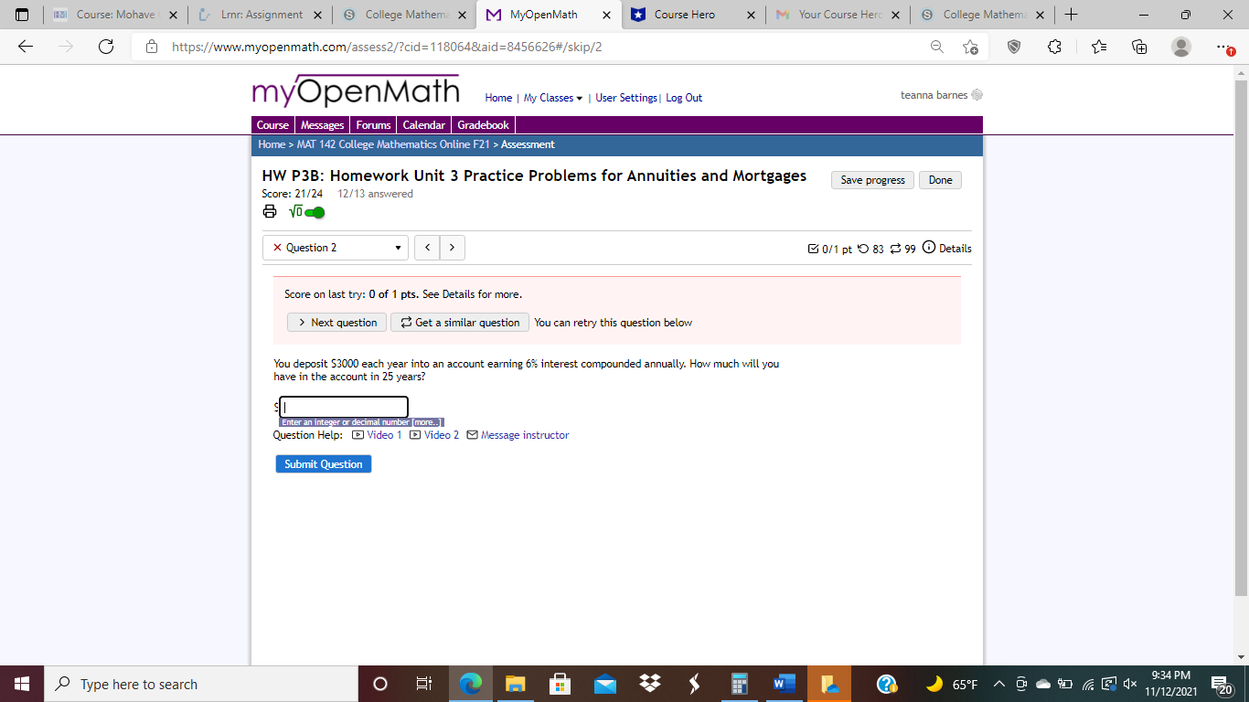 HM Course: Mohave ( X | Line: Assignment X |