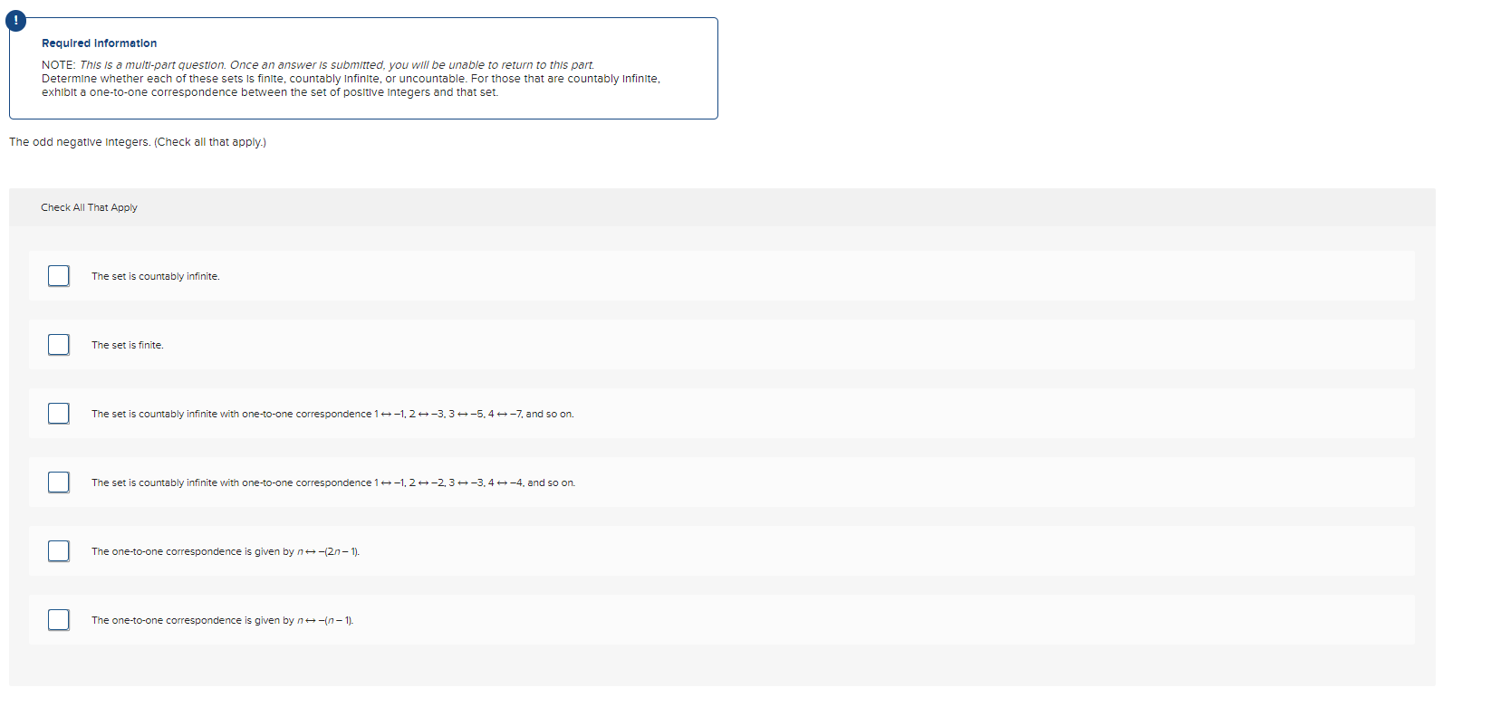 Identify the correct steps involved in proving