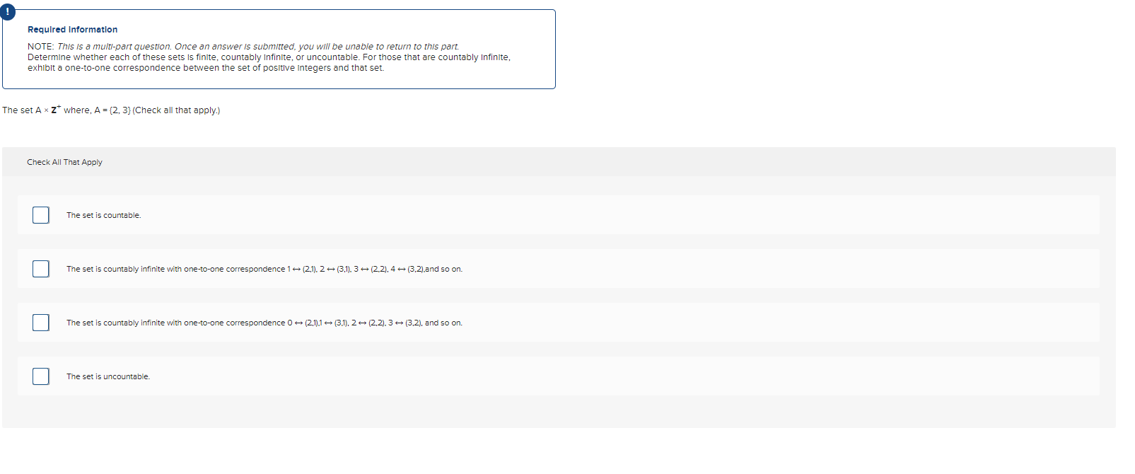 Identify the correct steps involved in proving