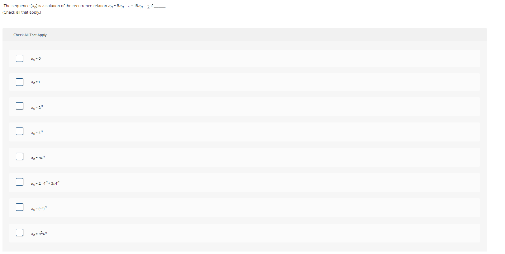 Identify the correct steps involved in proving