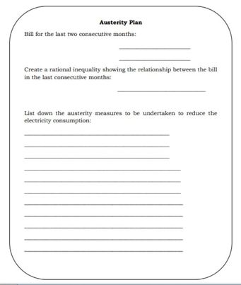 1. You are analyzing your bills in MERALCO for