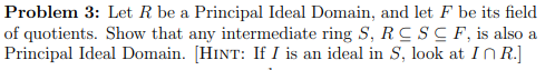 I need help solving this problem. Problem 3: Let