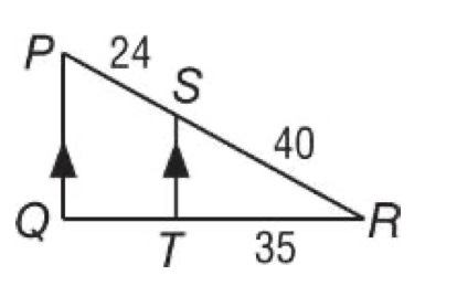 Find QT . F 15 G 17 H 19 J 21 P 24 S 40 R T 35