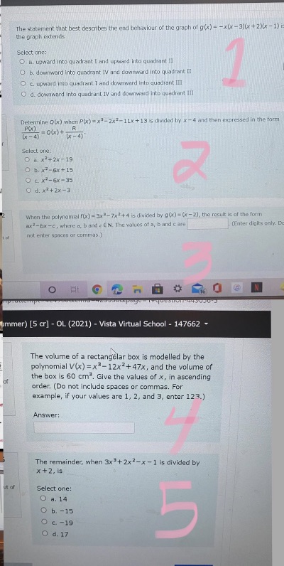 1,2,3,4,5 The statement that best describes the