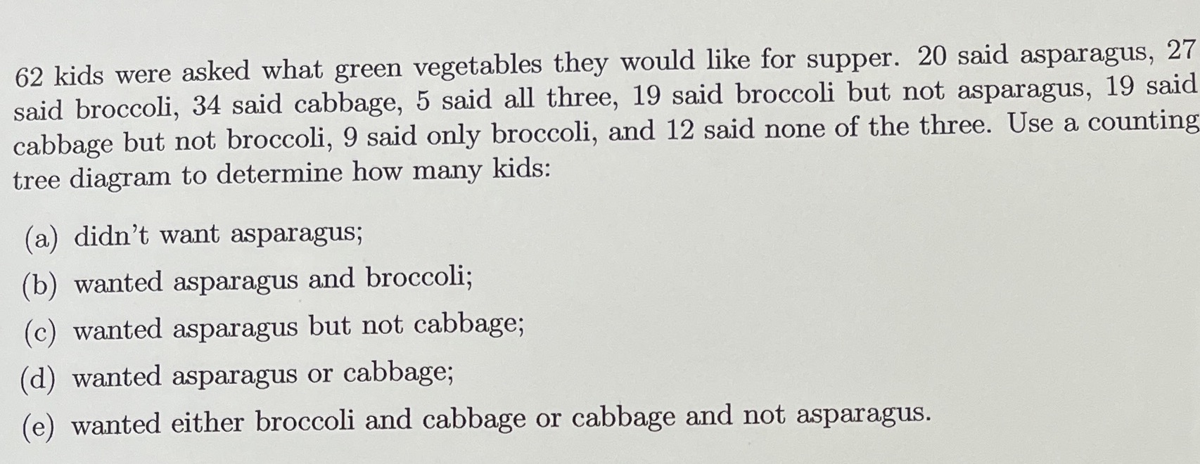 Please help me with this tree diagram, this is
