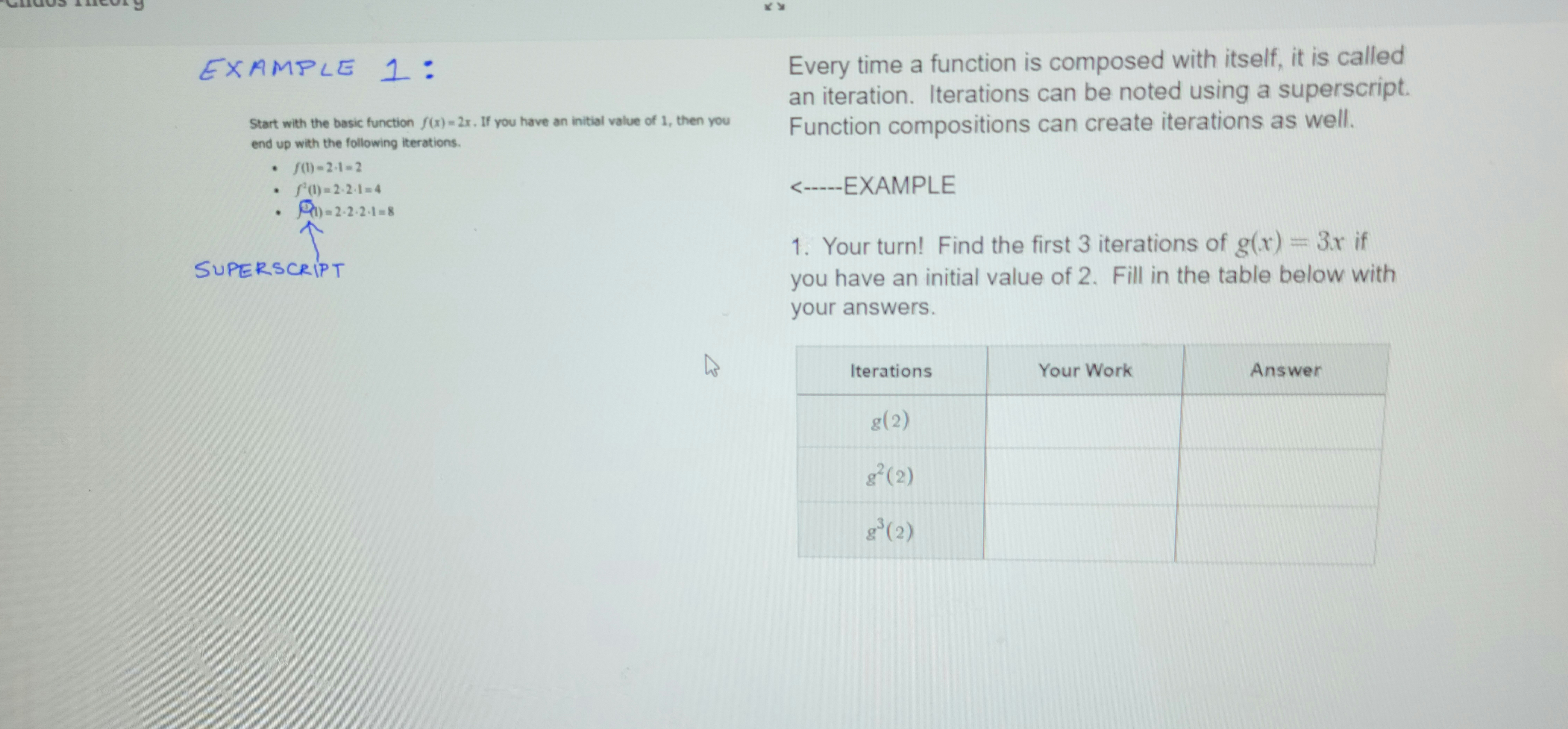 EXAMPLE 1 : Every time a function is composed