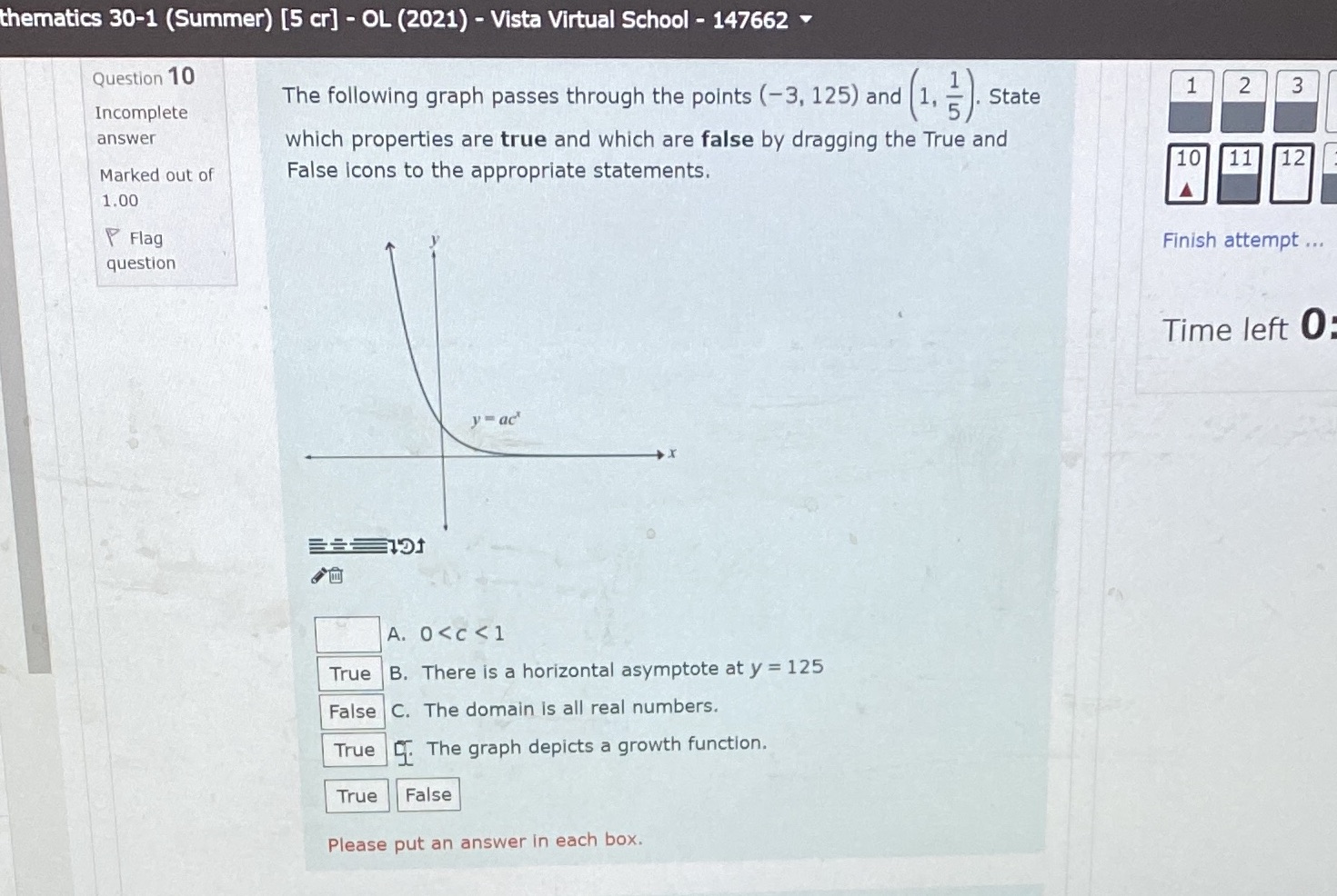 thematics 30-1 (Summer) [5 cr] - OL (2021) -