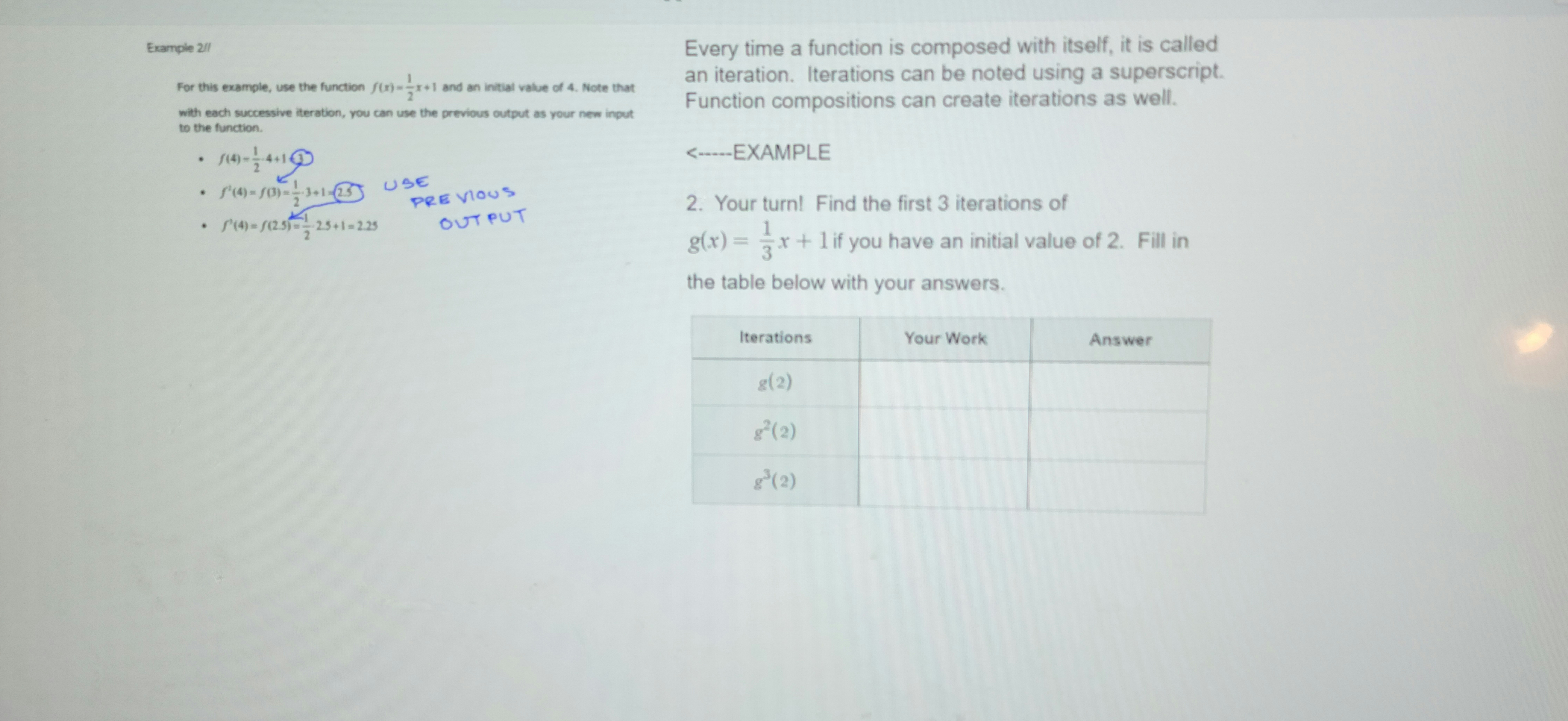 EXAMPLE 1 : Every time a function is composed