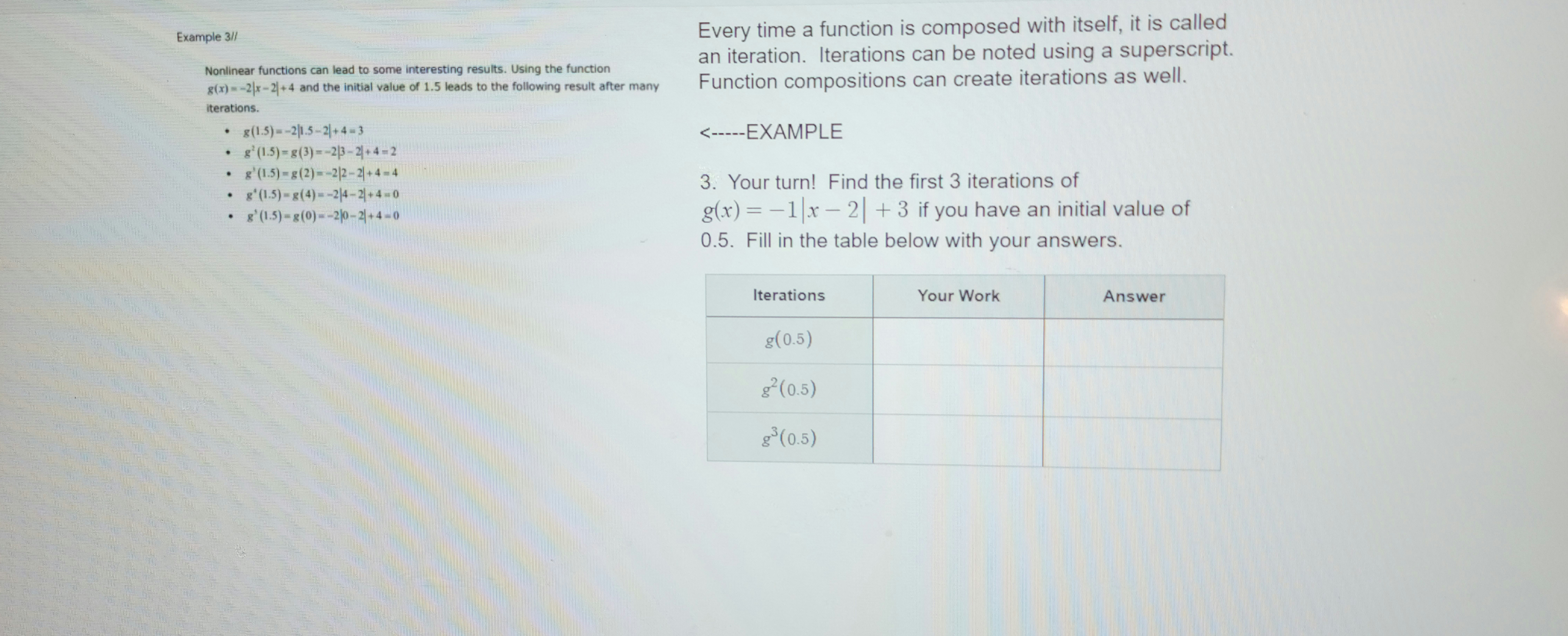 EXAMPLE 1 : Every time a function is composed