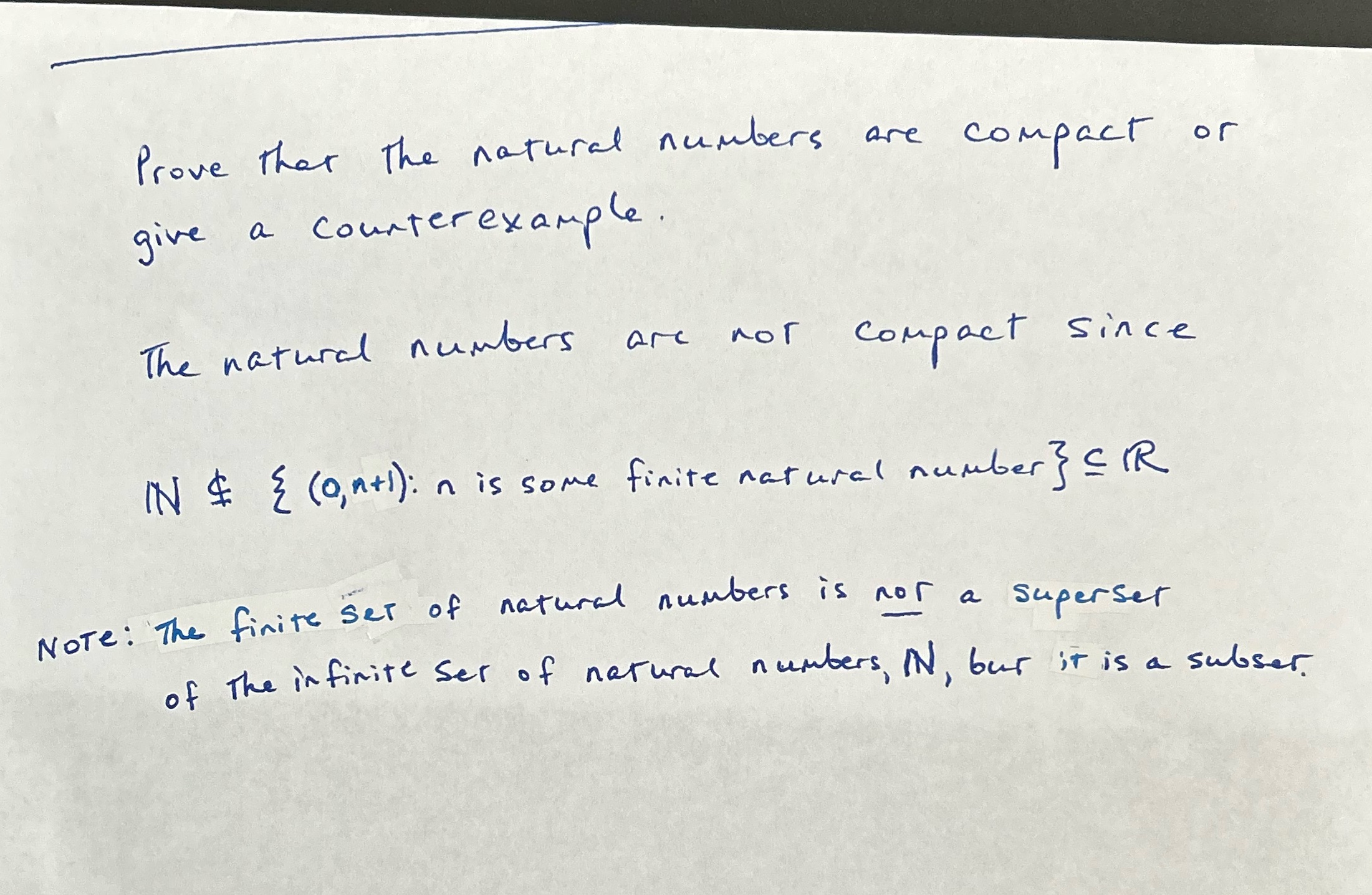 Could someone please check my work? Prove That