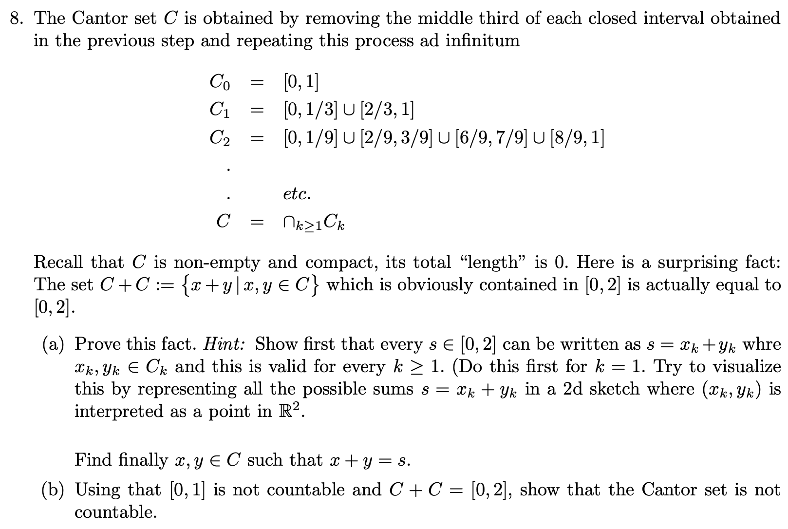 Please explain and prove the problem 8, including
