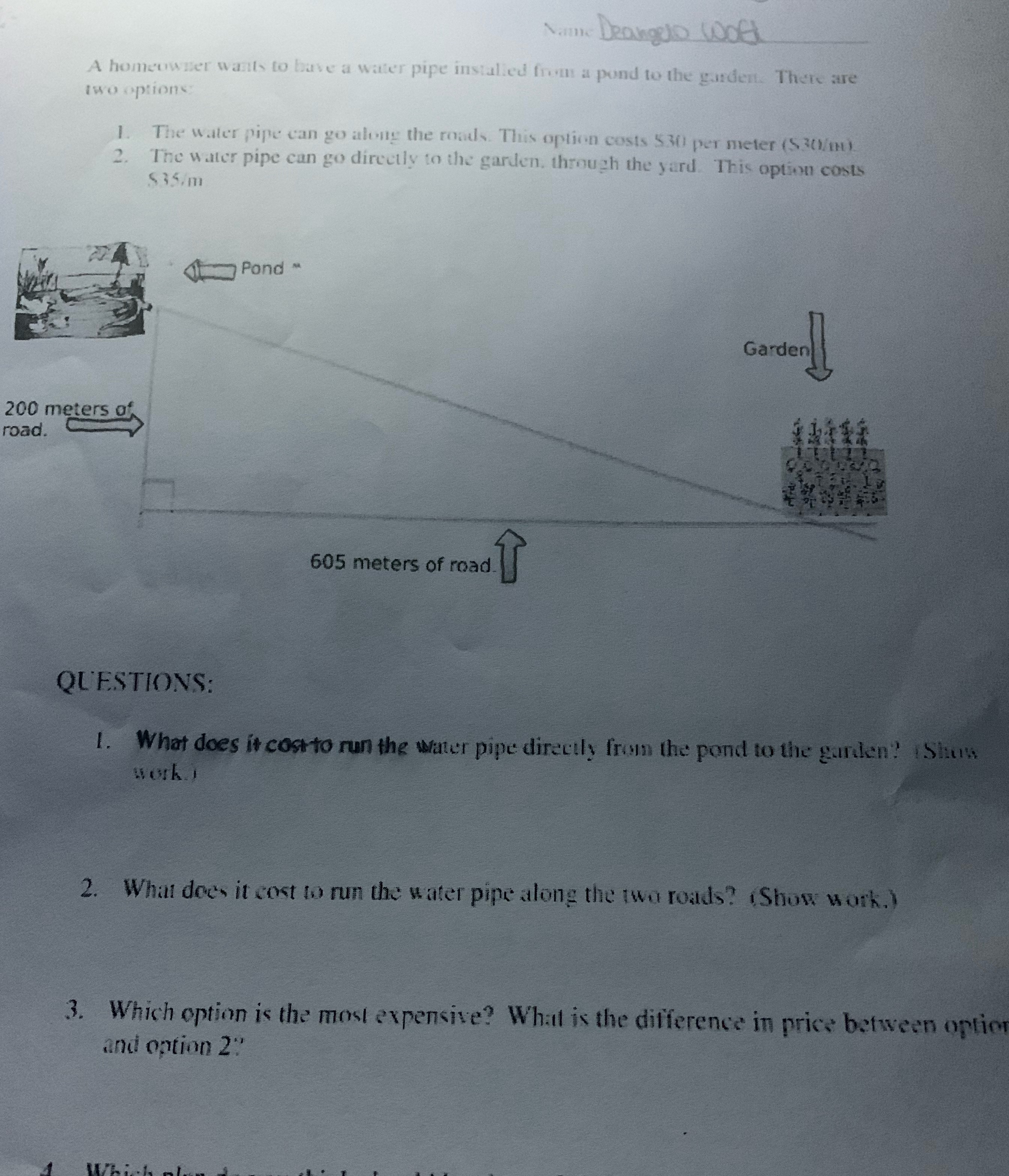 Vinnie Deangelo Wall A homeowner wants to have a