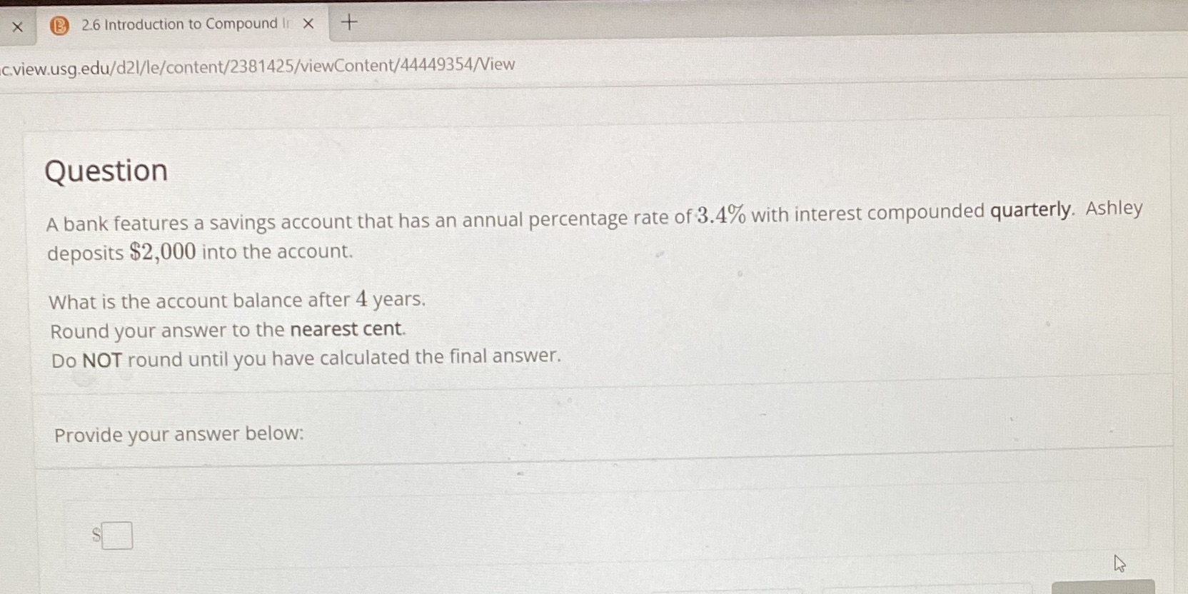 help please!! X 2.6 Introduction to Compound Ir X