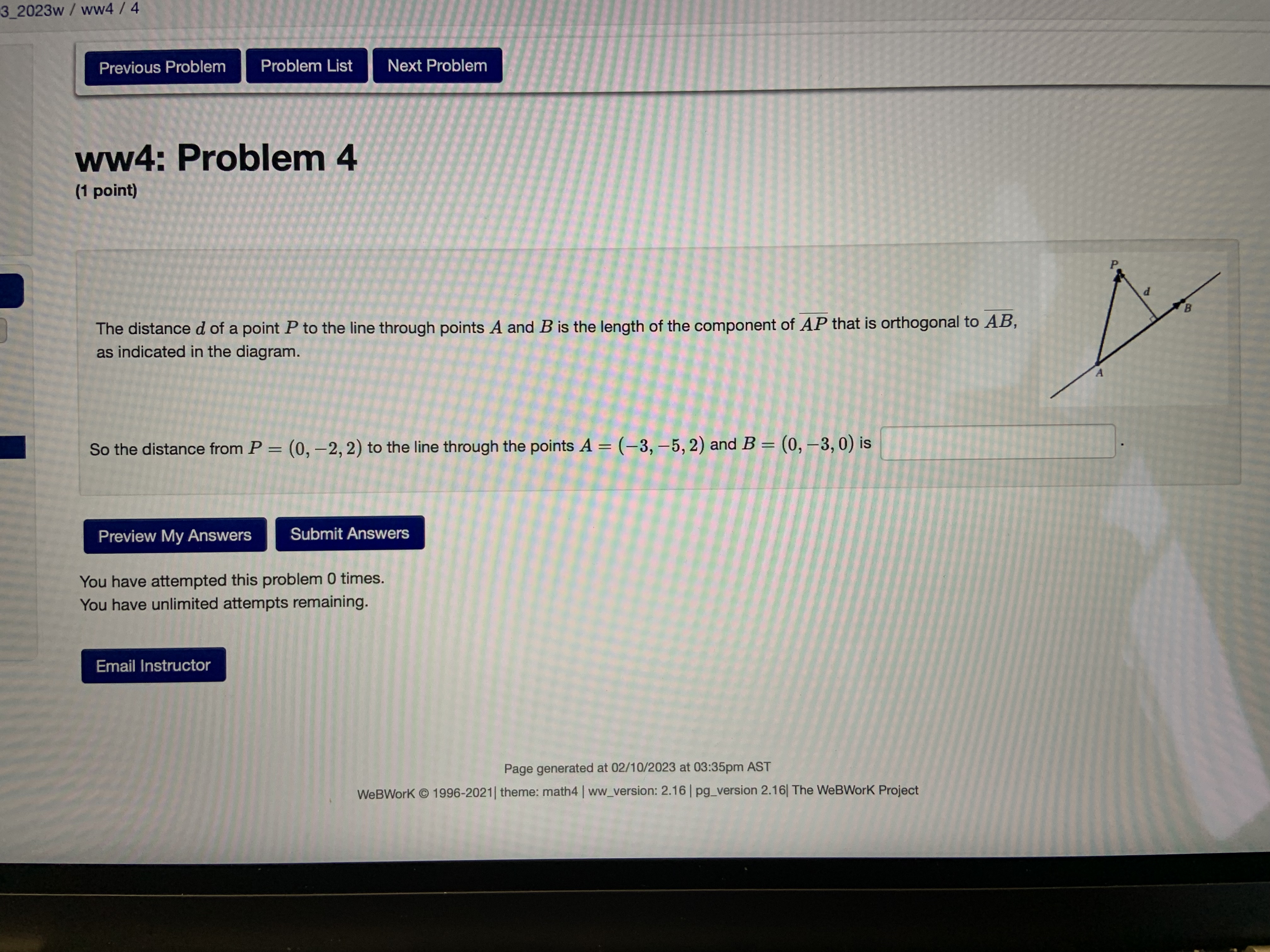 3_2023w / ww4 / 4 Previous Problem Problem List