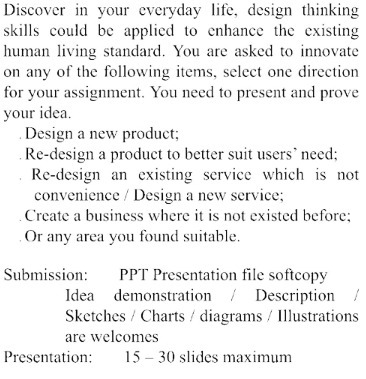 Discover in your everyday life, design thinking