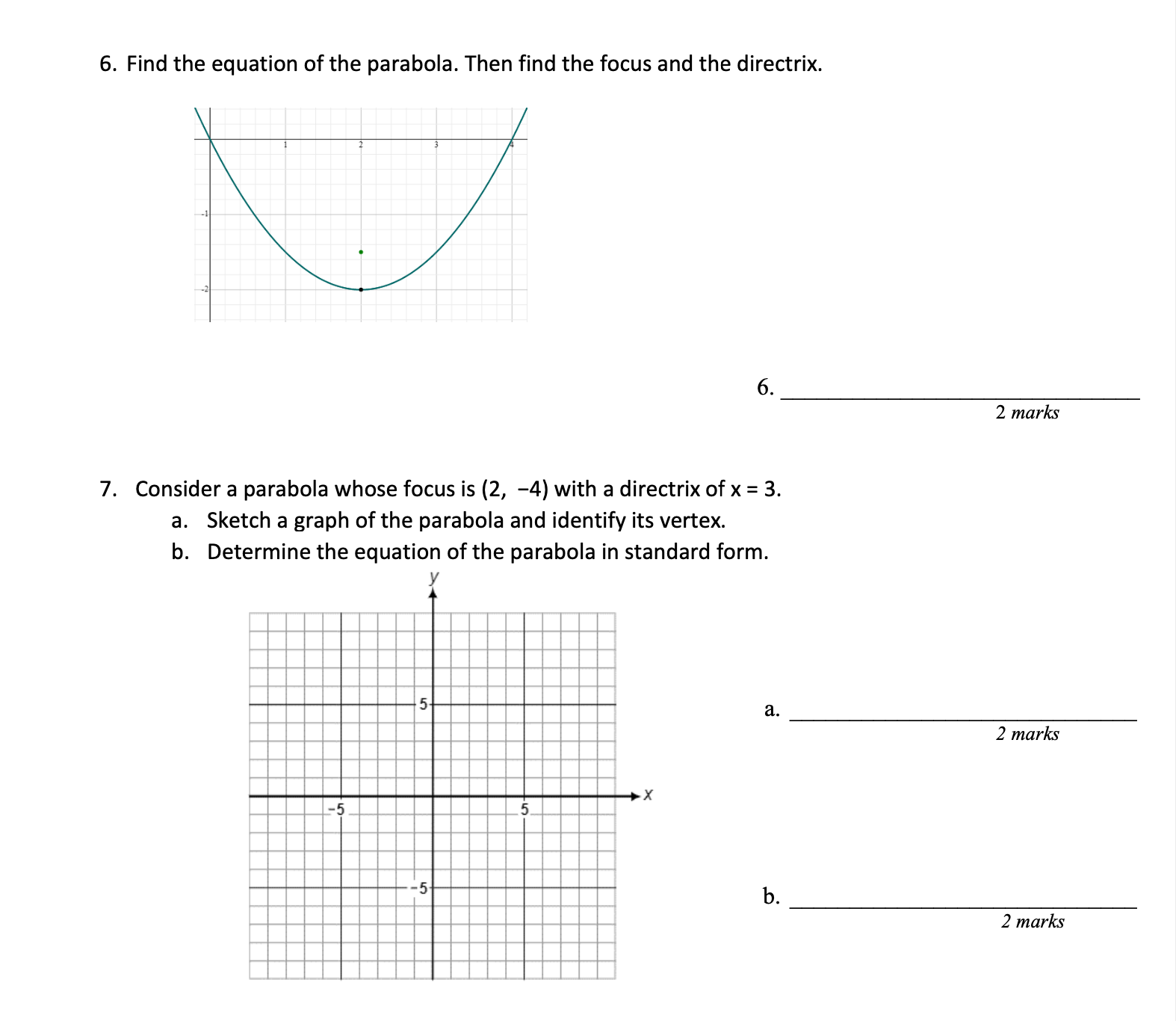 Hello this is for foundations of math 12, need