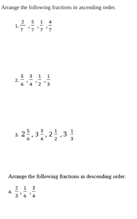 can I get help with the working Arrange the