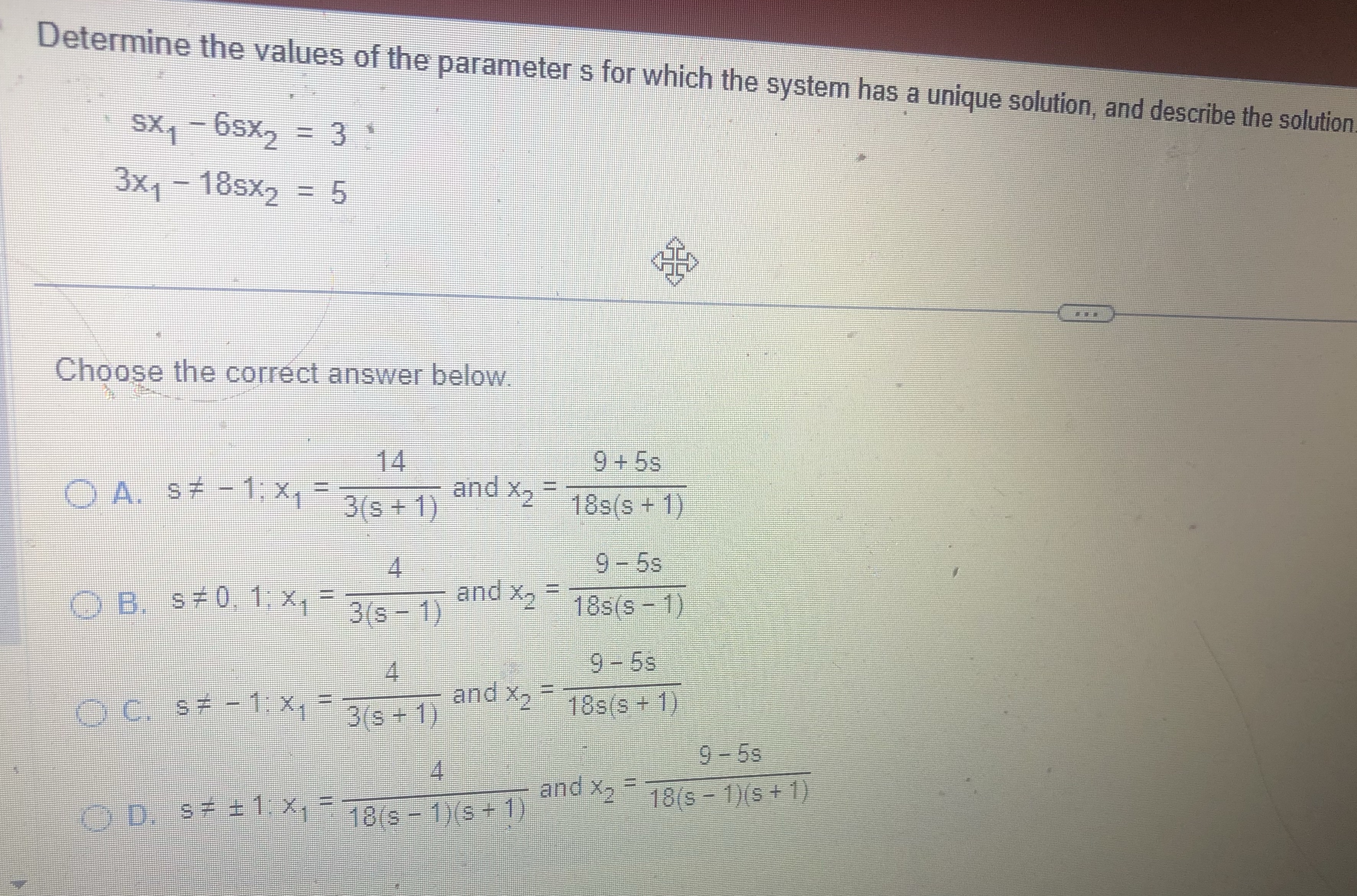 Solve please Determine the values of the