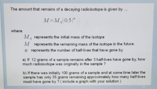 Thanks in advance ? The amount that remains of a