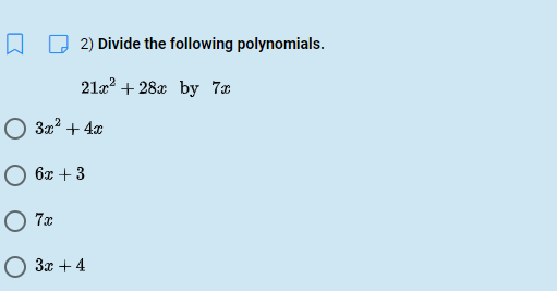 Subject : Algebra 1 Objective : Answer the given