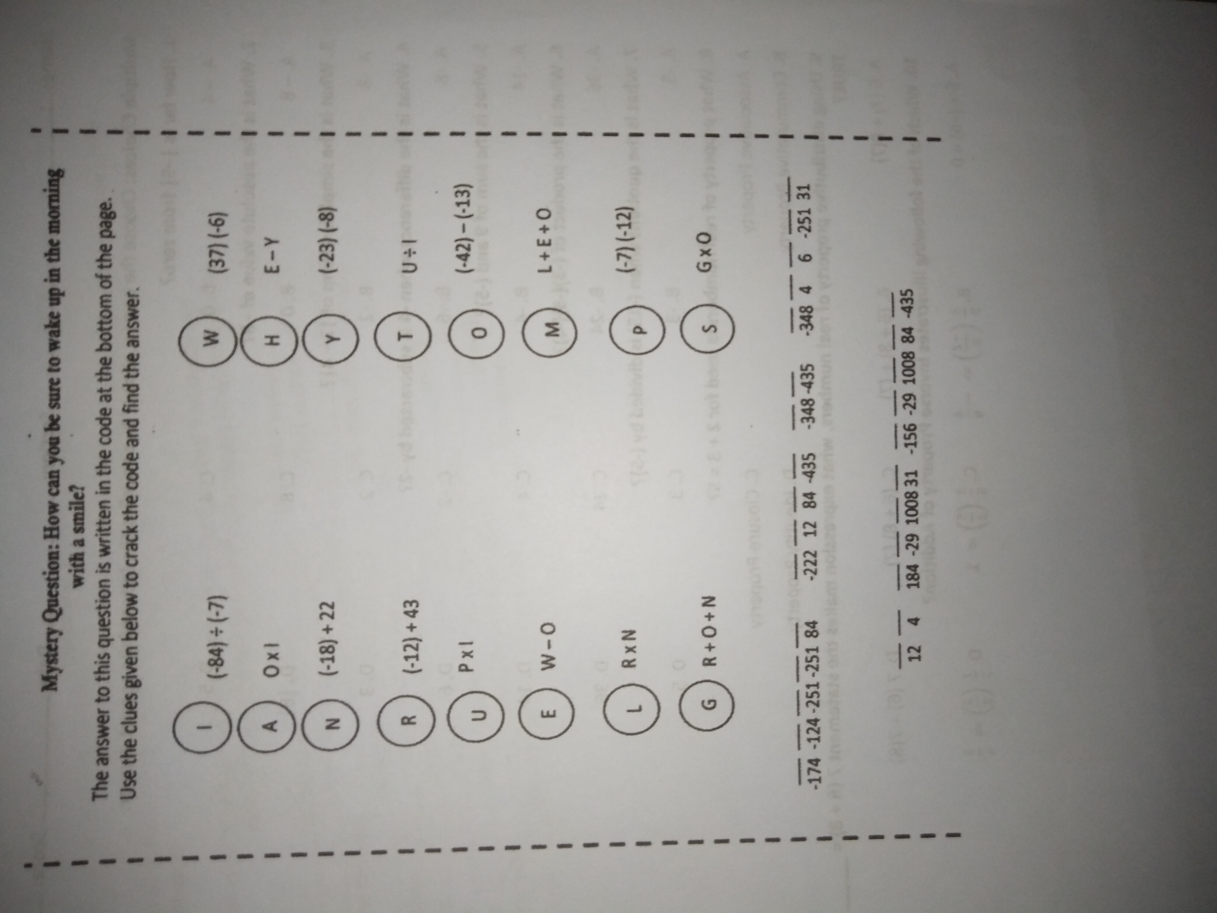 math Multiple Choices: Choose the correct answer