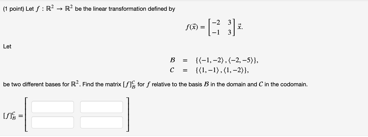 (1 point) Let f : R2  style=