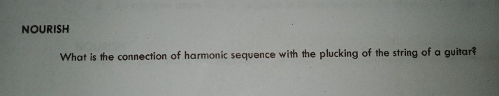 What is the connection of harmonic sequence with