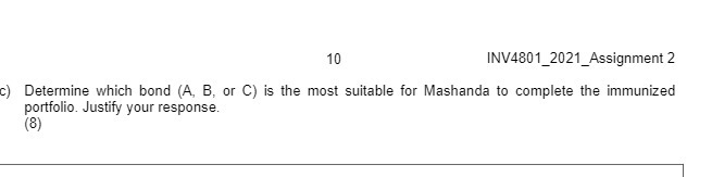 10 INV4801_2021_Assignment 2 C) Determine which