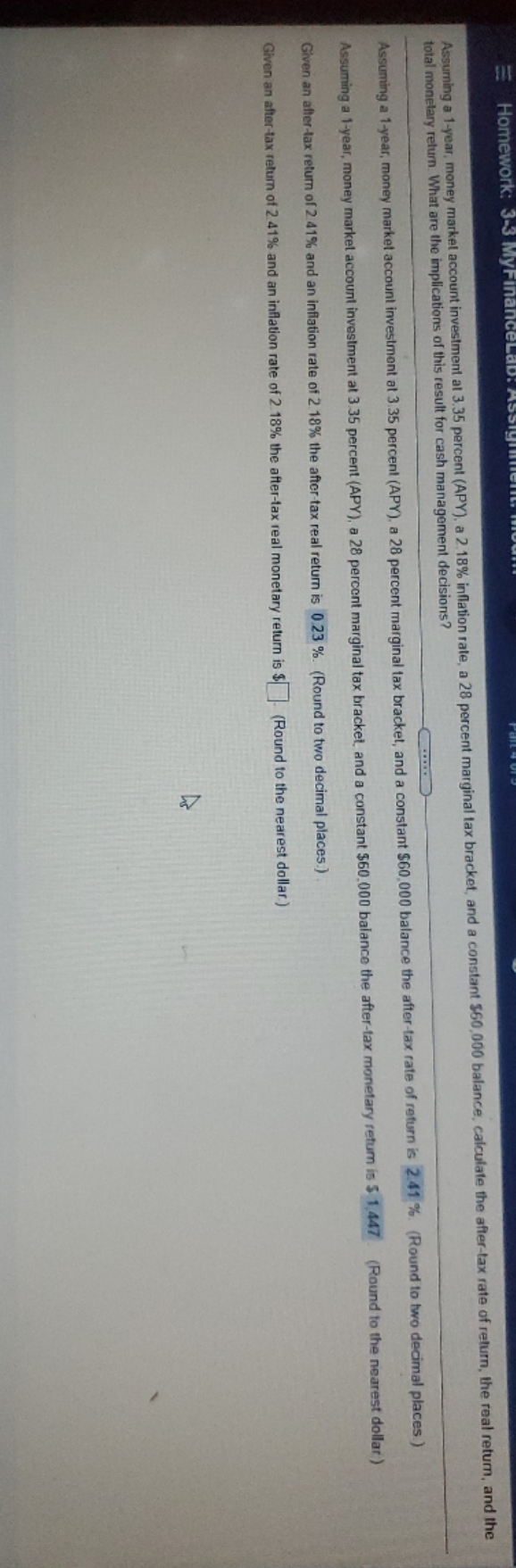 help me and explain Homework: Assuring a 1-year,