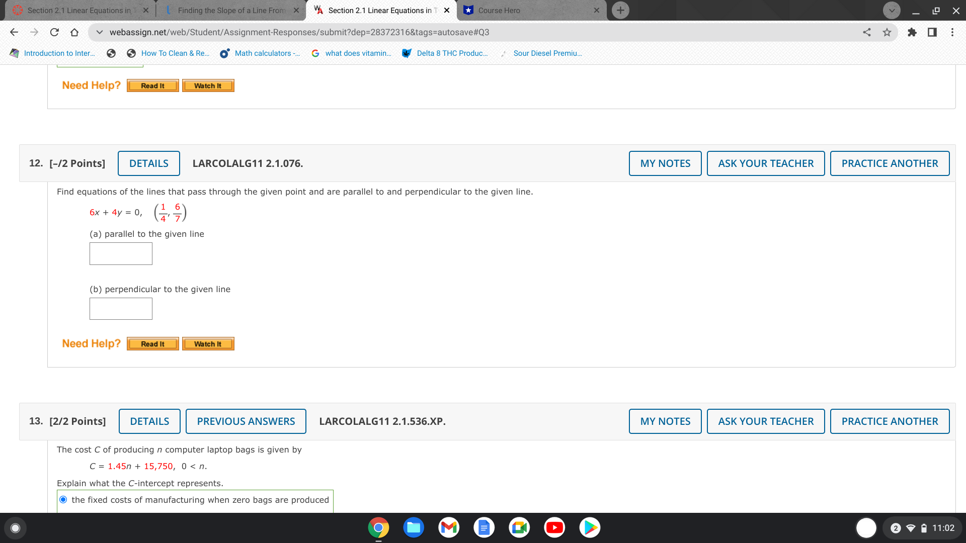 Section 2.1 Linear Equations in T X Finding the