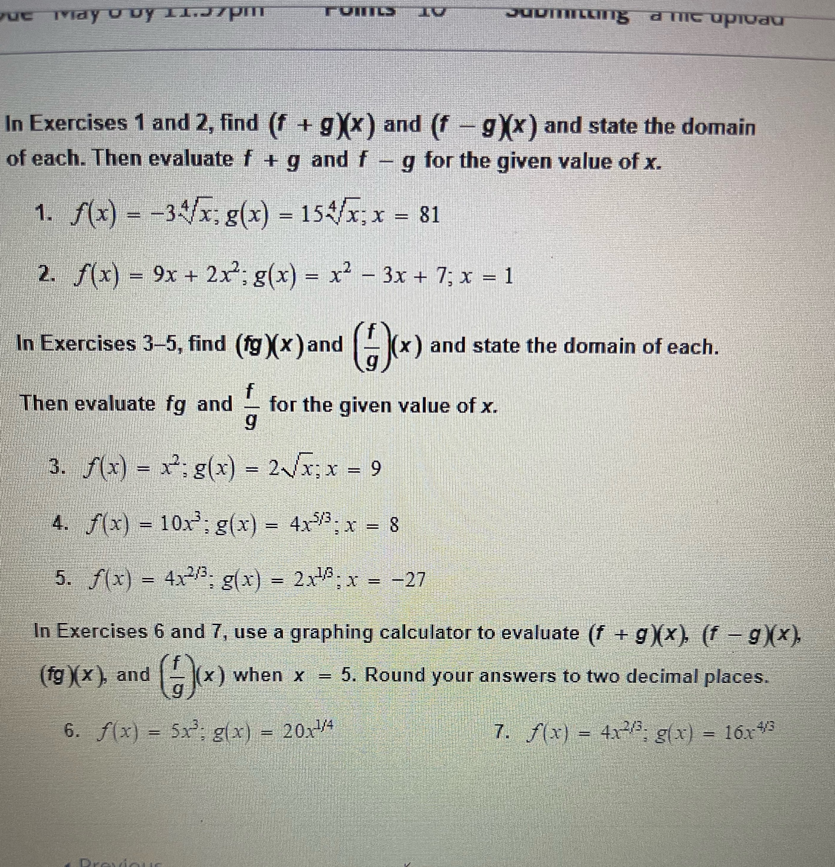 this is from Algebra 2 chapter 5.5. I couldn't be