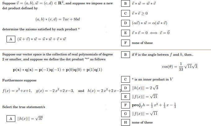 help please Suppose 1 = (a. b), w = (c. d) ER ,