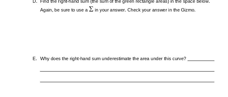 D. Find the right-hand sum (the sum of the green