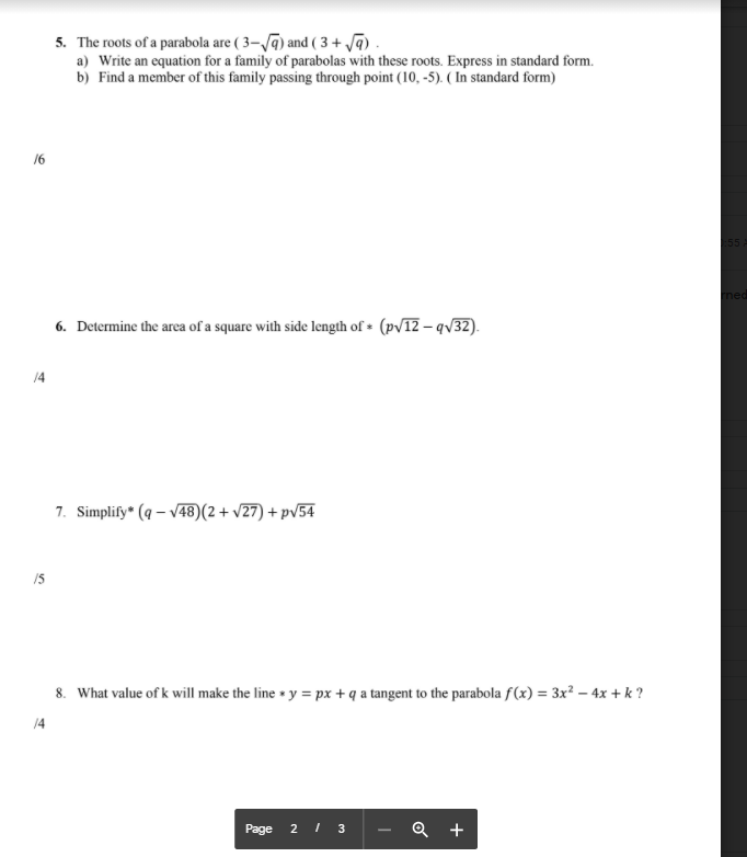 MCR 3U1_2021_Quad. 3 ICE Ch. 3 p=_ q- You must