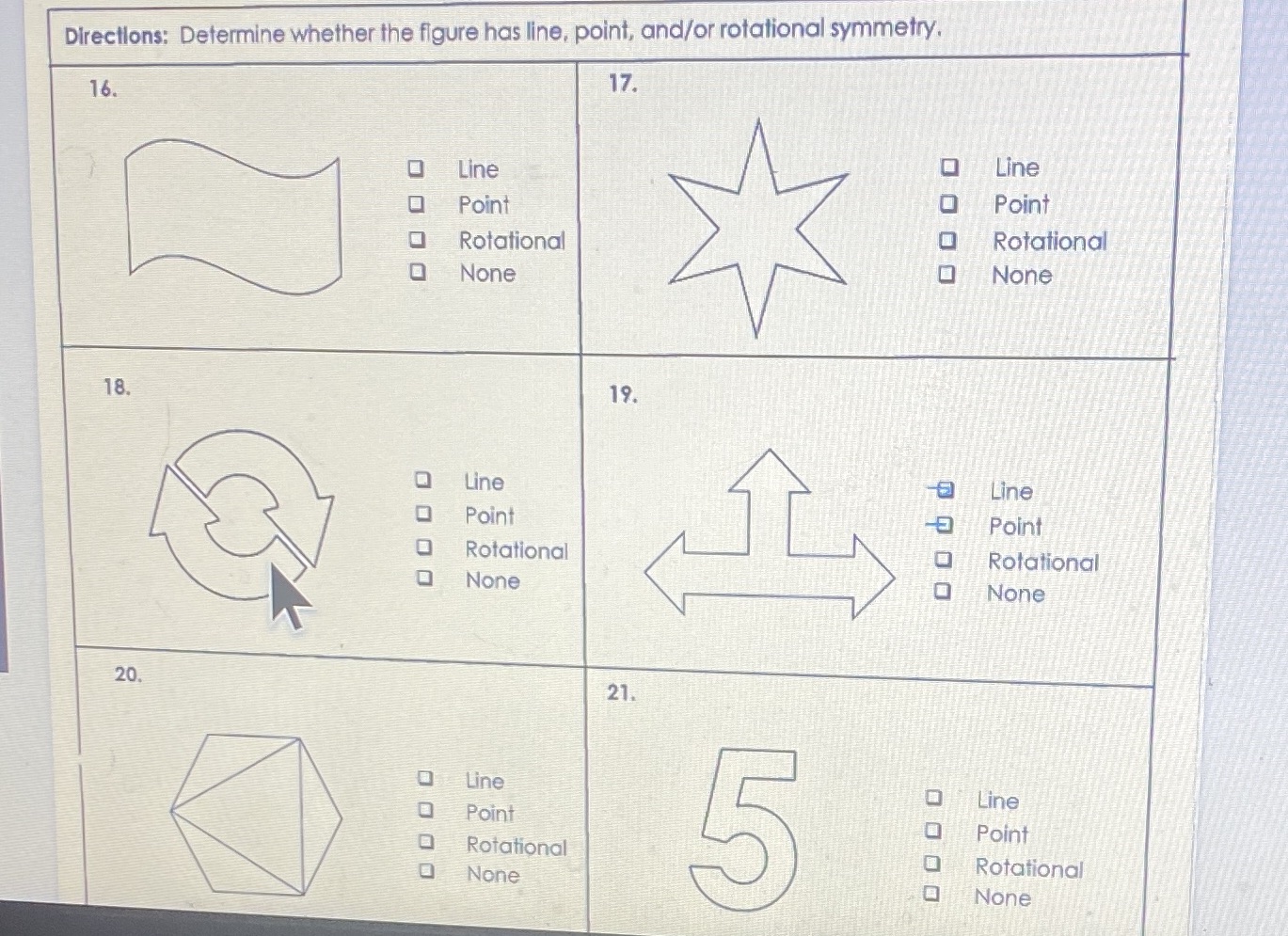 Multiple boxes can be chosen. ( don't have to do