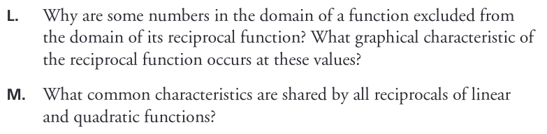 L. Why are some numbers in the domain of a