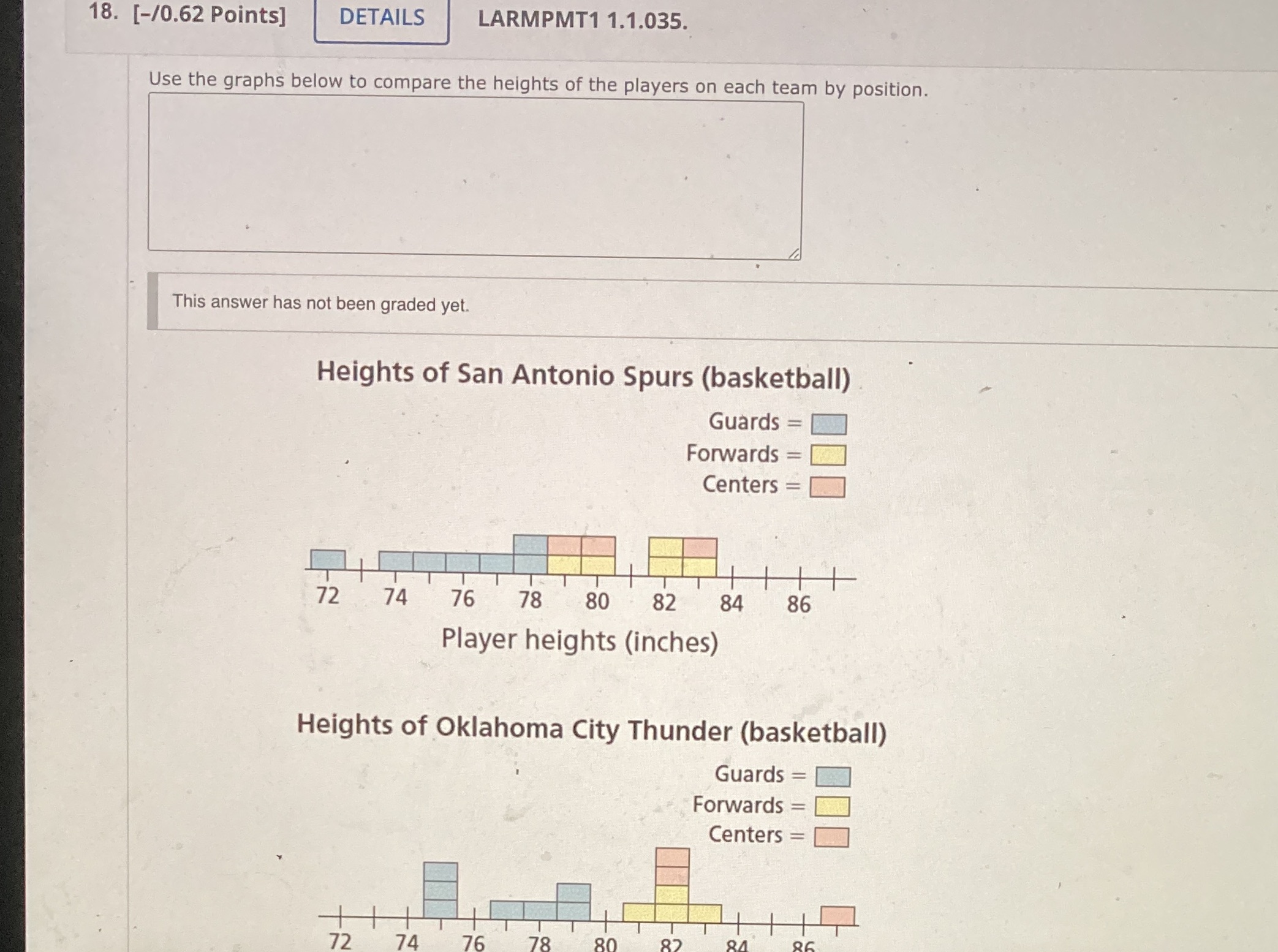 18. [-/0.62 Points] DETAILS LARMPMT1 1.1.035. Use