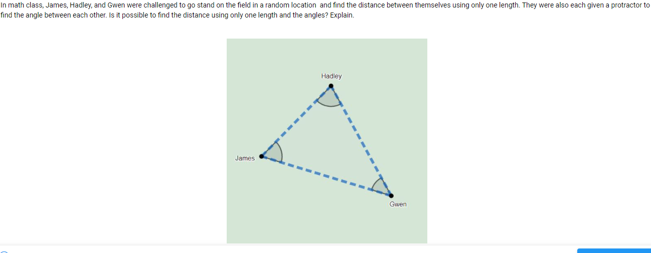 In math class, James, Hadley, and Gwen were