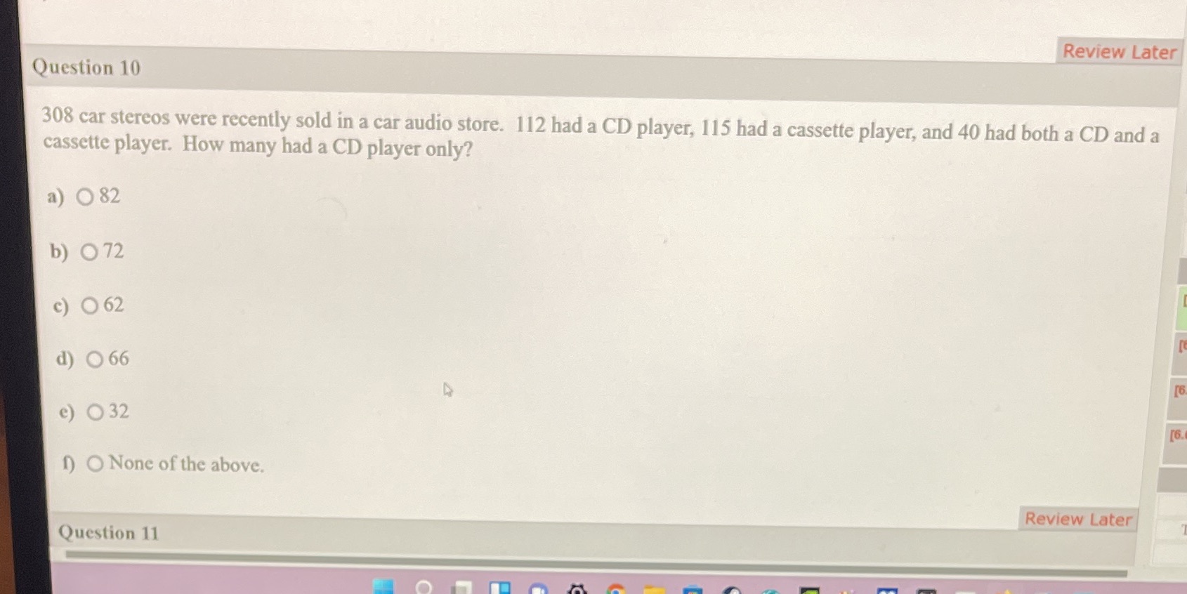 Review Later Question 10 308 car stereos were