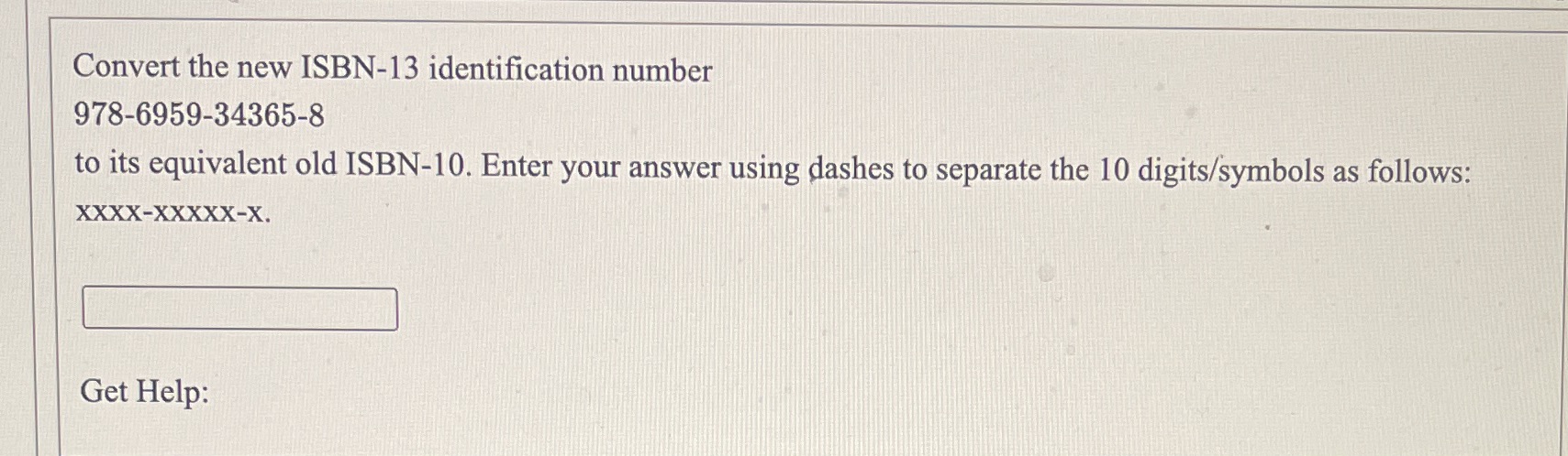 Convert the new ISBN-13 identification number