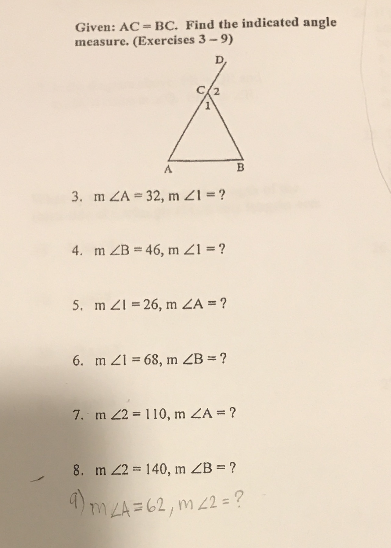 Pls help me tysm Given: AC = BC. Find the