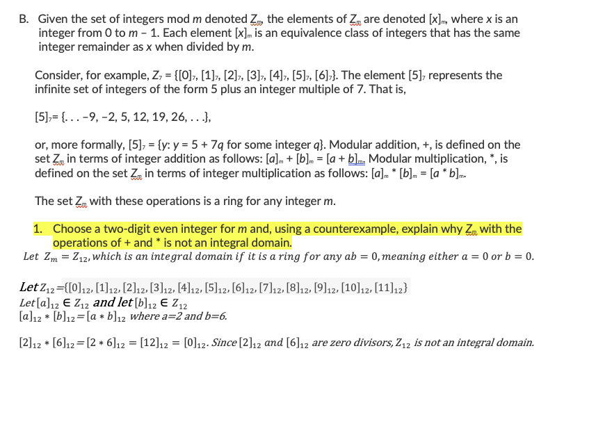 The question I am needing to answer is